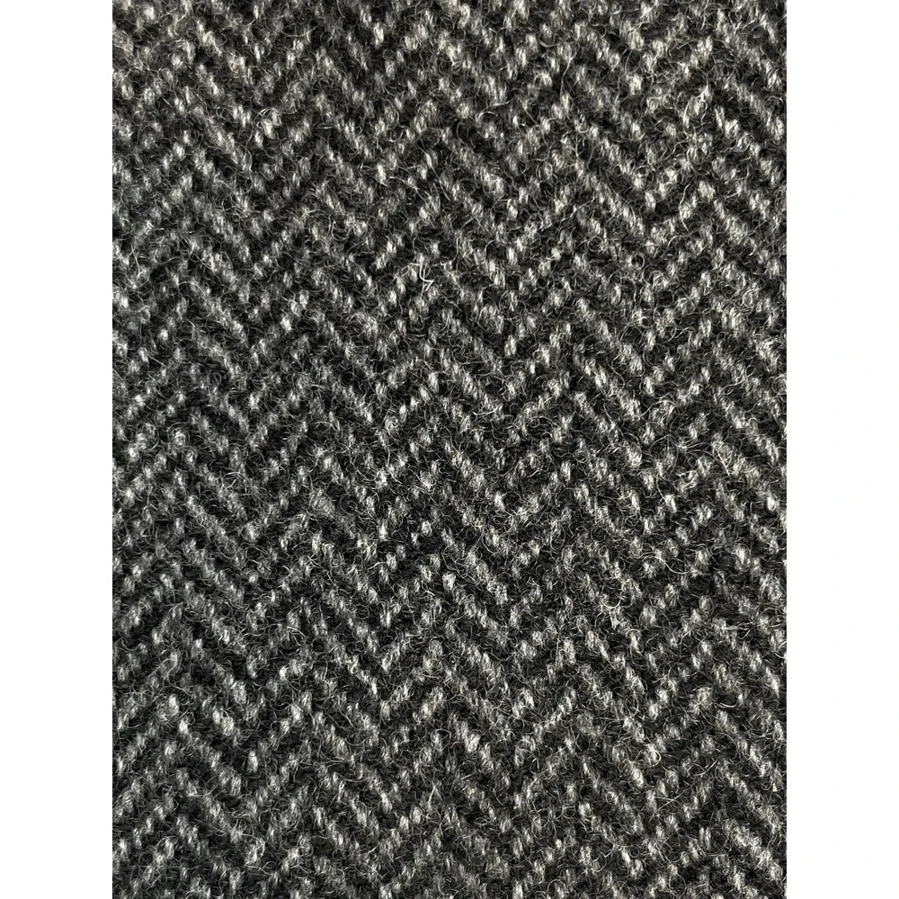 Banana Republic Coat Mens Large Gray Herringbone Mario Bellucci Wool Blend